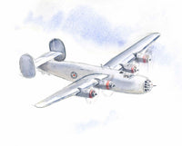 Thumbnail for B24 Liberator Airplane Print