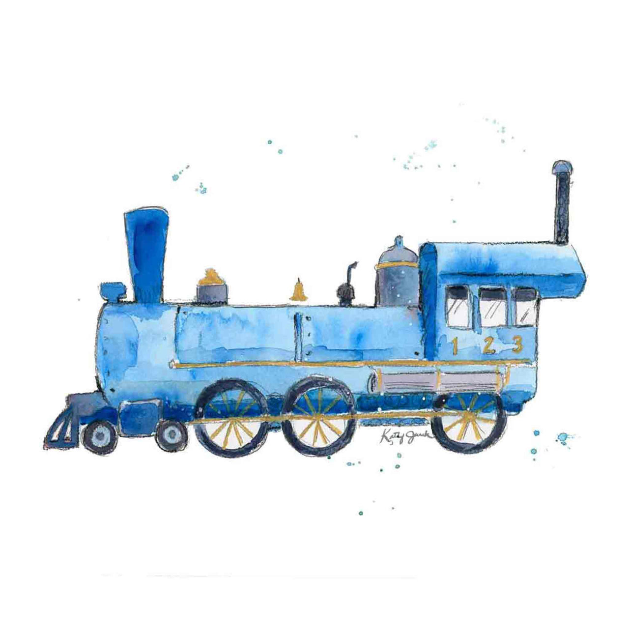 Blue Train Print (download)