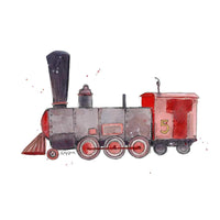 Thumbnail for Red Train Print for Kids
