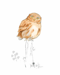 Thumbnail for Sweet Woodland Owl Print