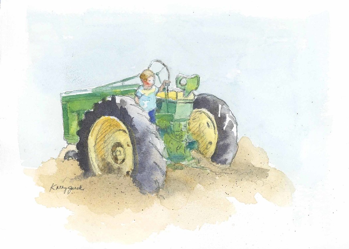 original tractor painting