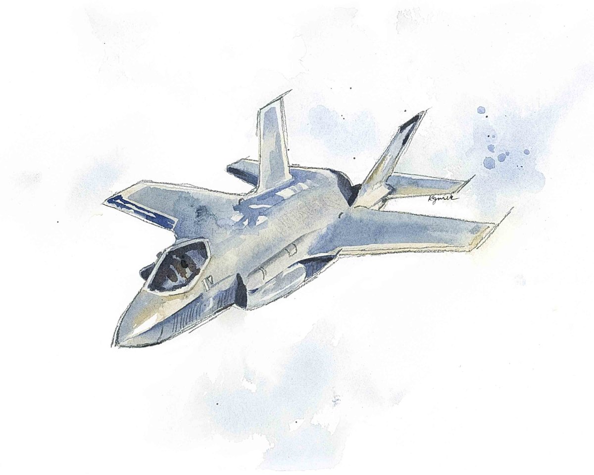 F35 Lightning Airplane Print