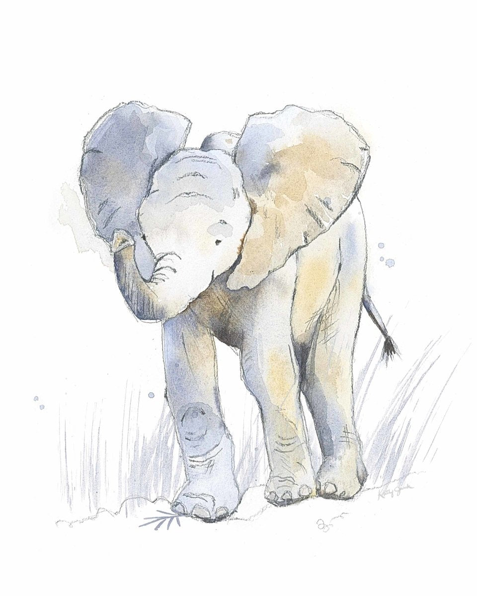 Sweet Safari Elephant Print
