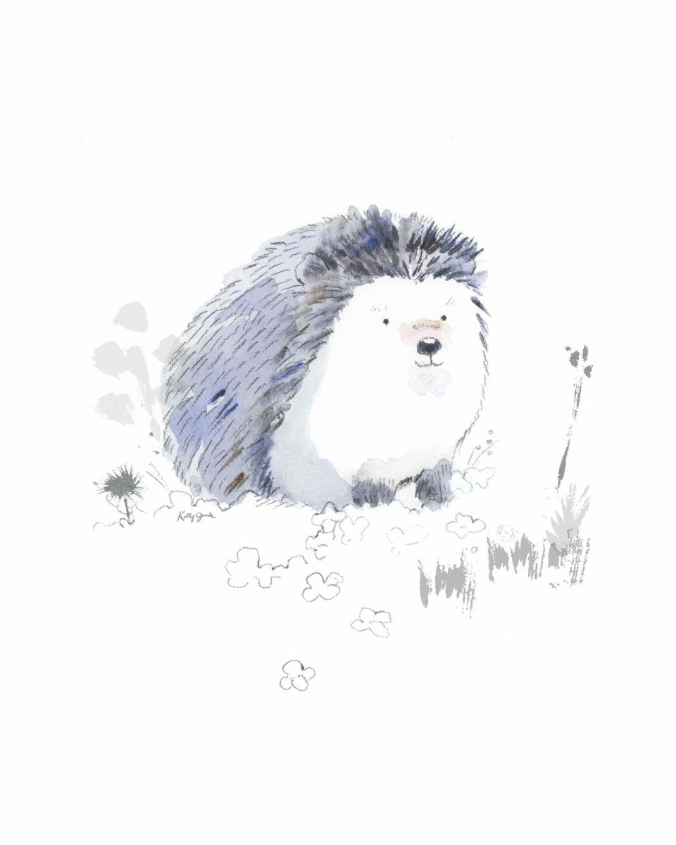 Sweet Woodland Hedgehog Print