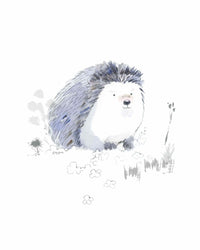 Thumbnail for hedgehog wall art print for kids room
