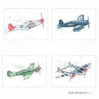 Thumbnail for vintage aircraft greeting cards set