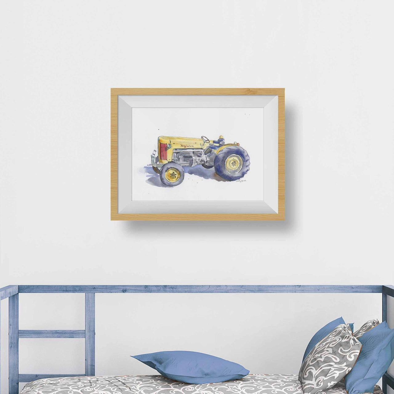 Yellow Tractor Print #3