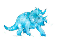 Thumbnail for Blue Triceratops Print