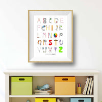 Thumbnail for alphabet wall art for nursery or playroom