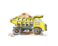 Thumbnail for Yellow Dump Truck Printable #2