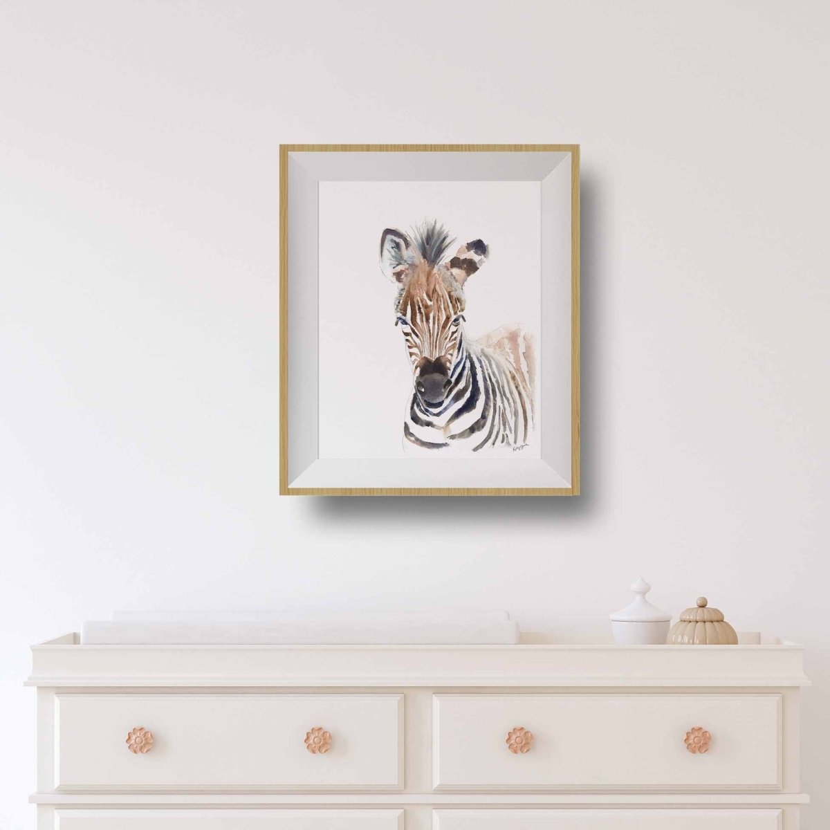 Baby Zebra Art Print