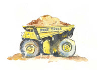 Thumbnail for Yellow Dump Truck Print #1
