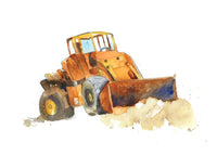 Thumbnail for Orange Bulldozer #2 Print (download)
