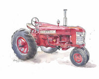 Thumbnail for red tractor wall decor