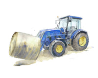 Thumbnail for Blue Tractor Print #5