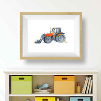 Thumbnail for Orange Tractor Print #1