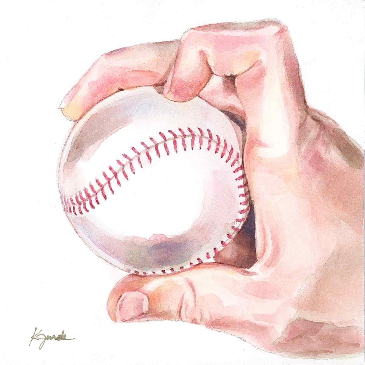 baseball art print for kids