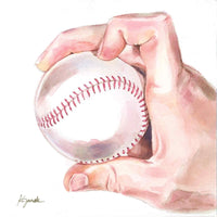 Thumbnail for baseball art print for kids