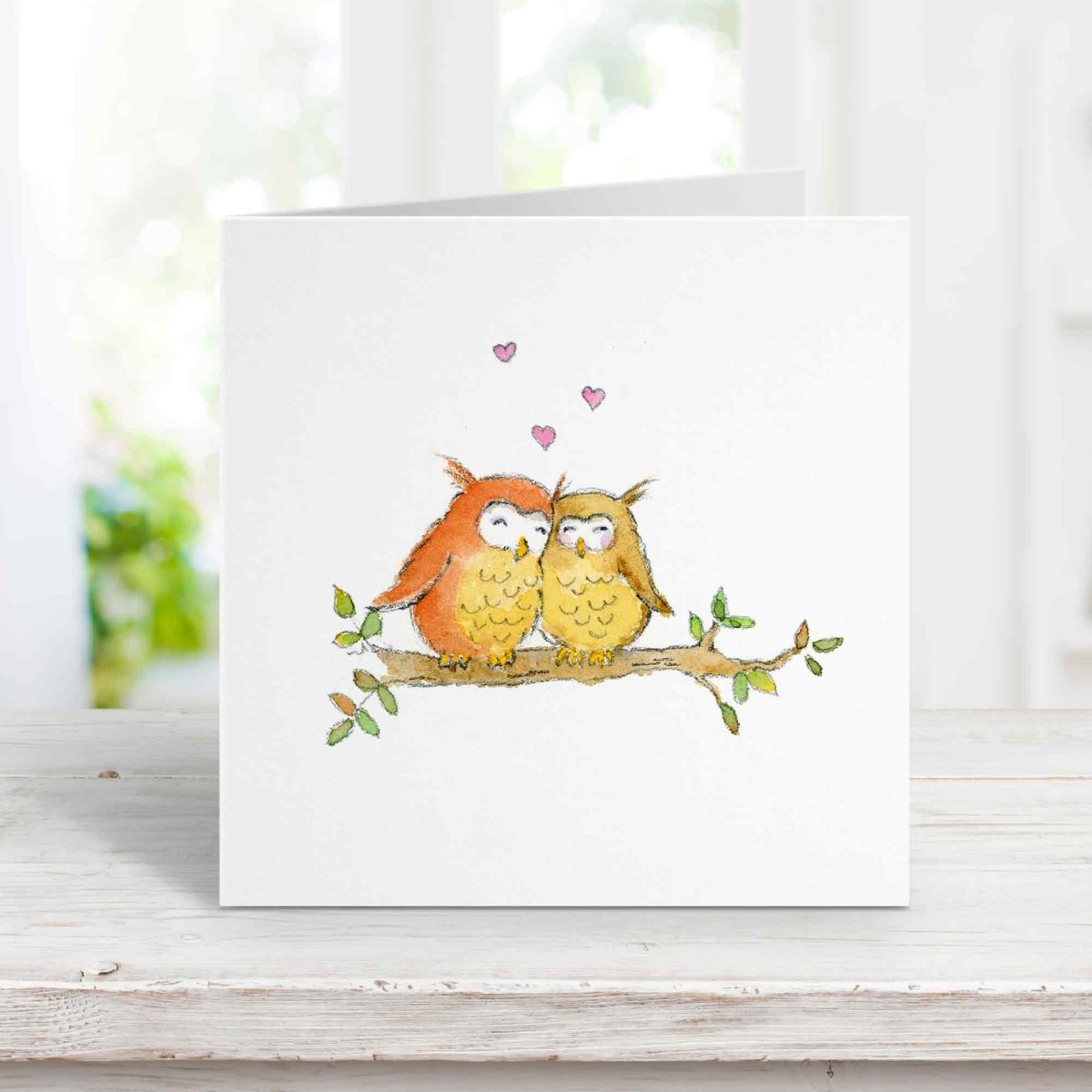 Cute Owls Love Card