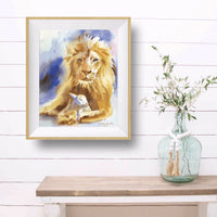 Thumbnail for Lion & Lamb Art Print