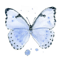 Thumbnail for Ella's Butterflies - Blue Butterfly Print (#1) 5x7 in.