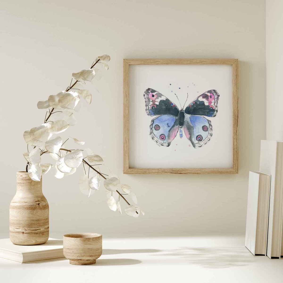 Ella's Butterflies - Blue Butterfly Print #3