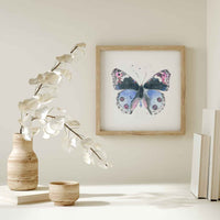 Thumbnail for Ella's Butterflies - Blue Butterfly Print #3