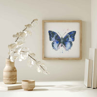 Thumbnail for Ella's Butterflies - Blue Butterfly Print #4 (download)