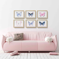 Thumbnail for Ella's Butterflies - Blue Butterfly Print #4 (download)