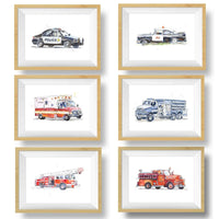 Thumbnail for emergency rescue vehicles wall art