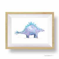 Thumbnail for purple stegosaurus art print