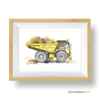 Thumbnail for Yellow Dump Truck #4 Print (download)