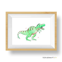 Thumbnail for Green Tyrannosaurus Rex Print #3