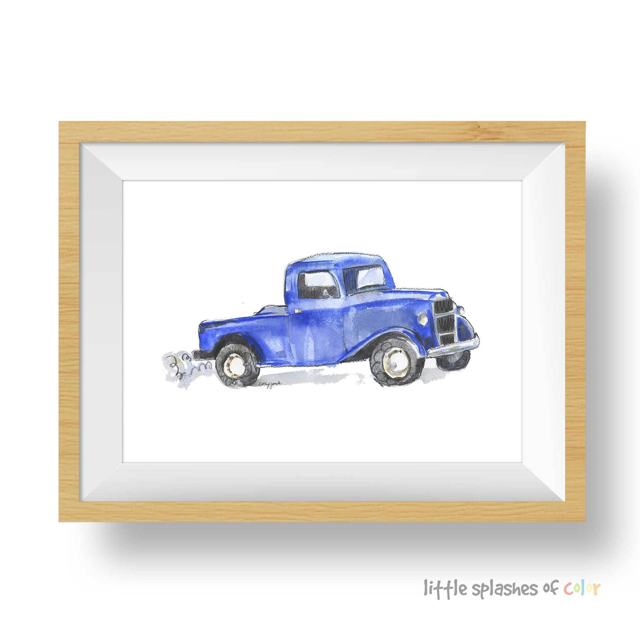Little Blue Truck Print