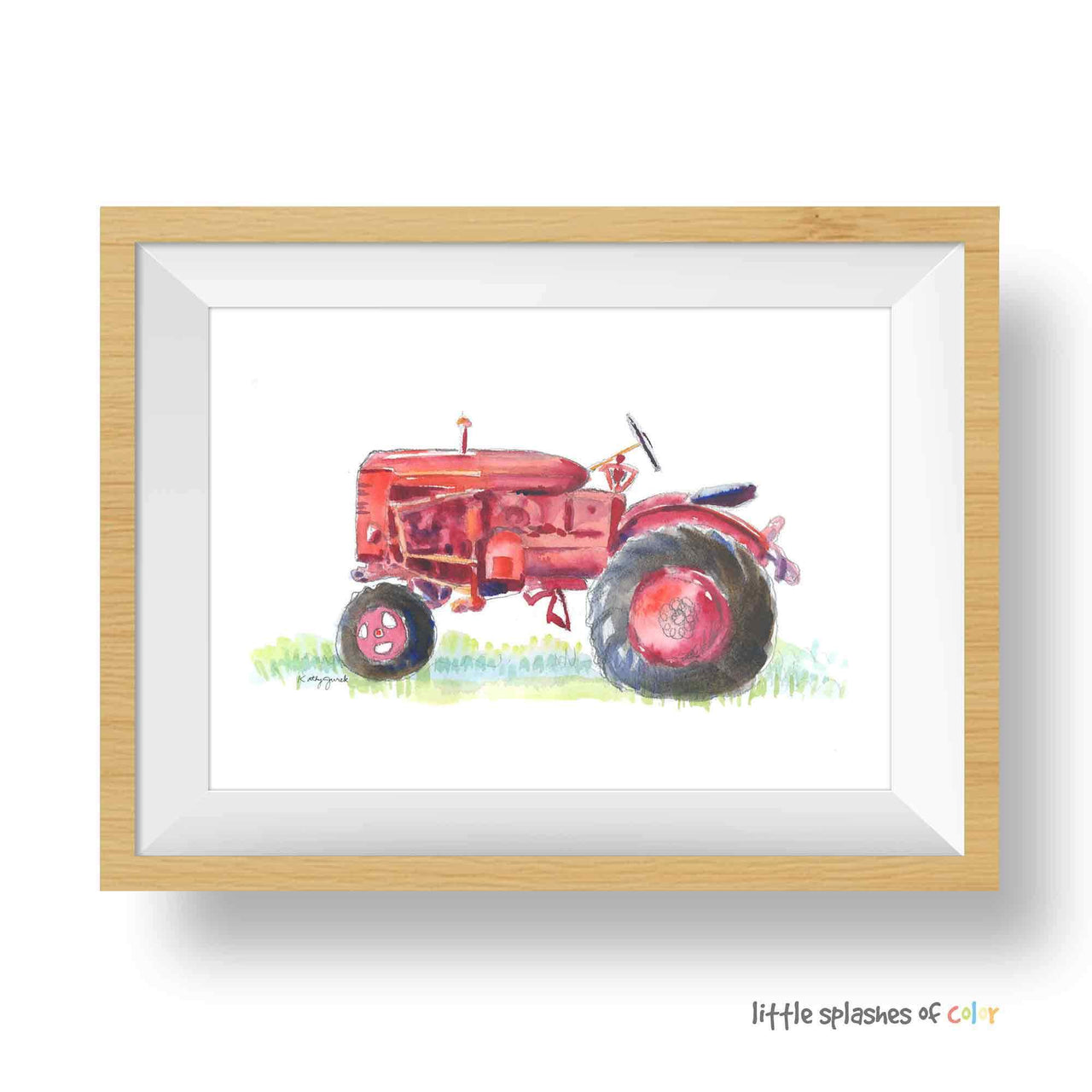 Red Tractor #1 Print (download)