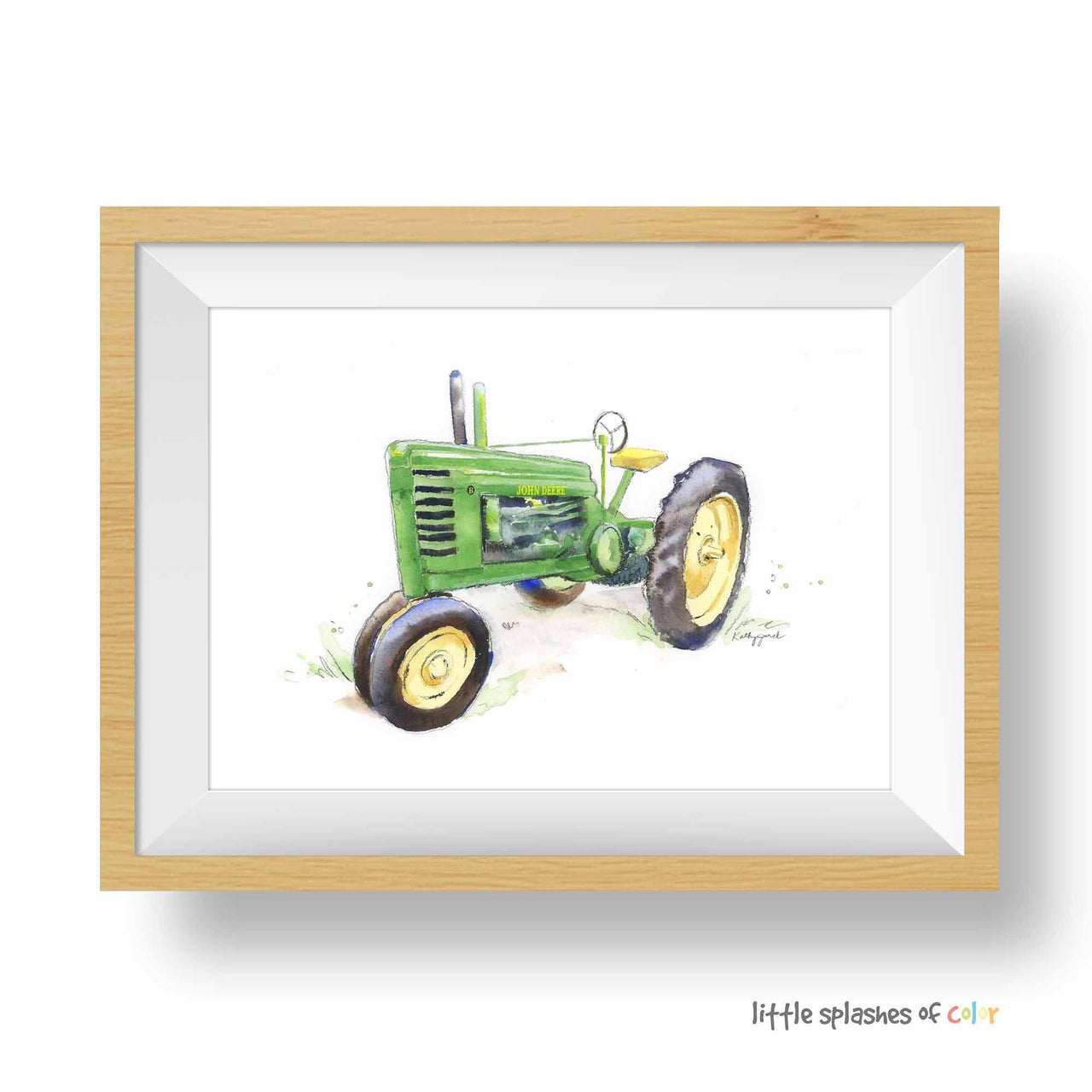 Green Tractor Print #4 (download)
