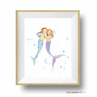 Thumbnail for mermaid nursery wall decor