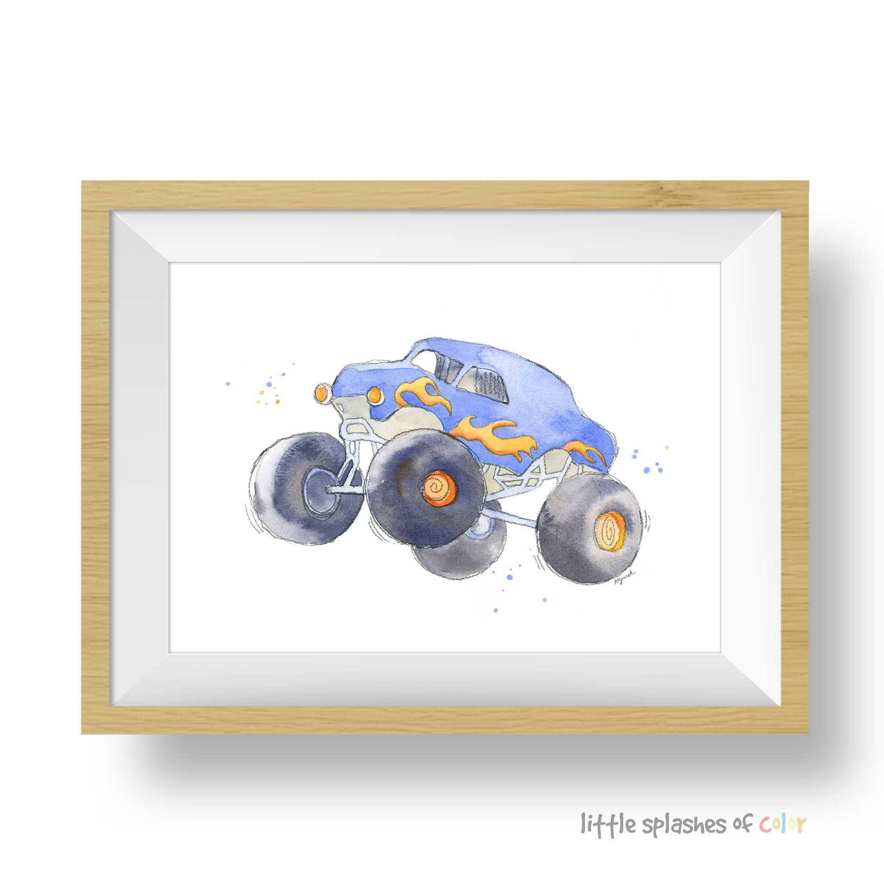 monster truck wall art