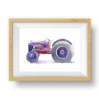 Thumbnail for Purple Tractor Print