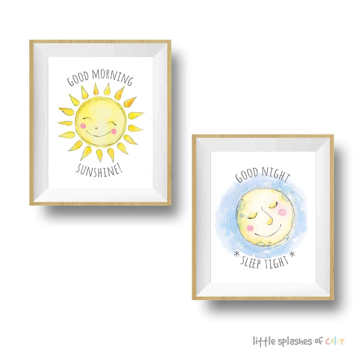 Good Night Sleep Tight Moon Print