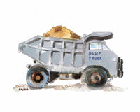 Thumbnail for Gray Dump Truck Print #2