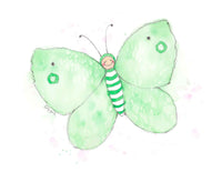 Thumbnail for mint green butterfly wall art for girls room