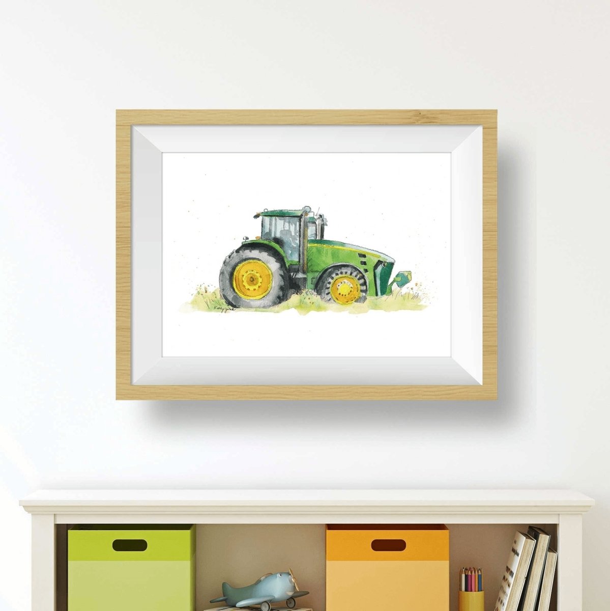 Green Tractor Print (#1) 5x7 in.