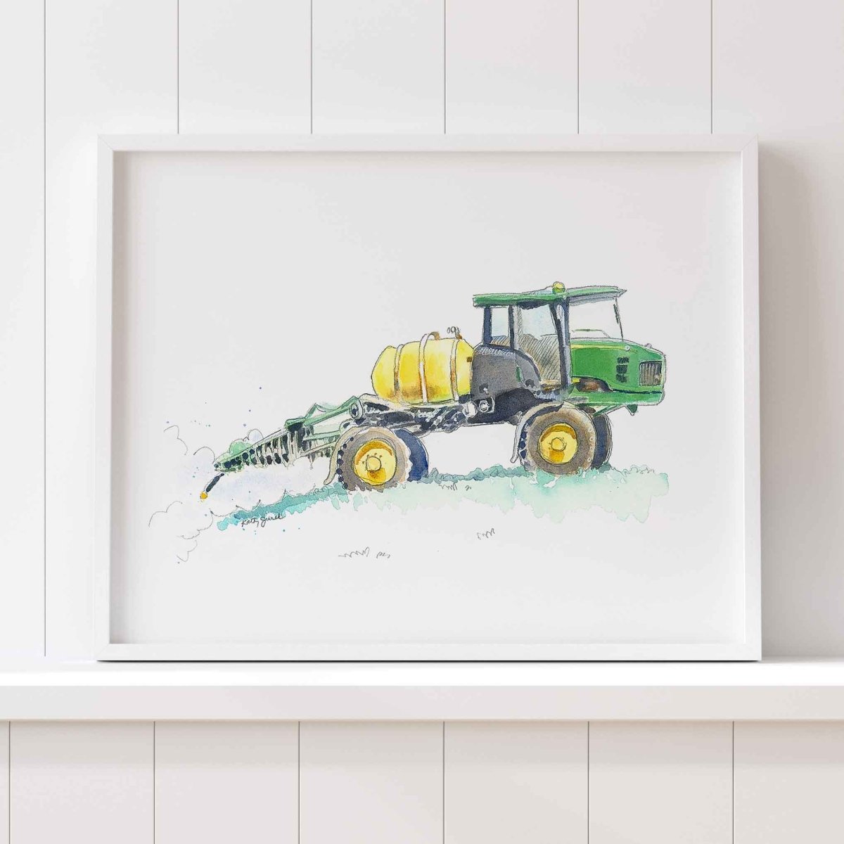 Green Tractor Print #12 (download)
