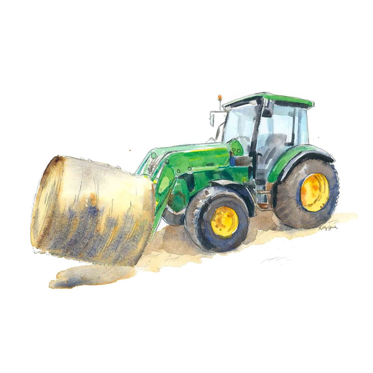 Green Tractor Print #14 (download)