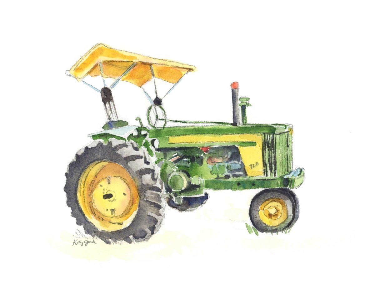 Green Tractor Print #2 (download)