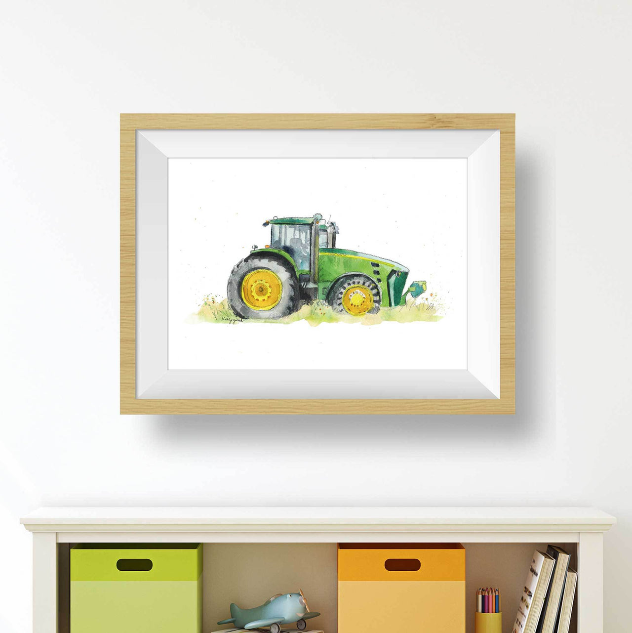 Green Tractor Print #1 (download)