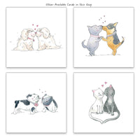 Thumbnail for Kissing Mice Greeting Card