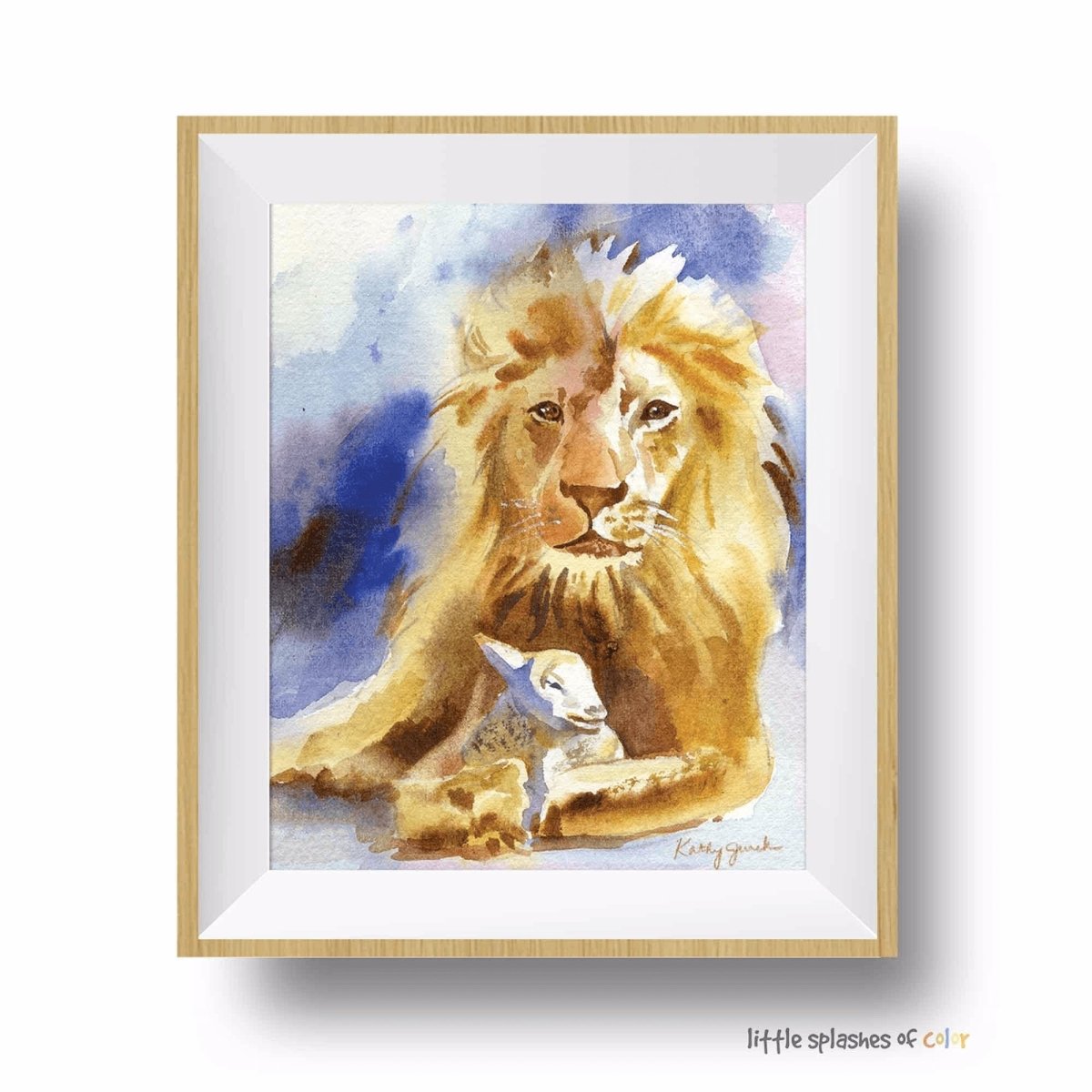 Lion & Lamb Art Print
