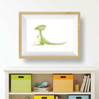 Thumbnail for Little Green Dragon Print